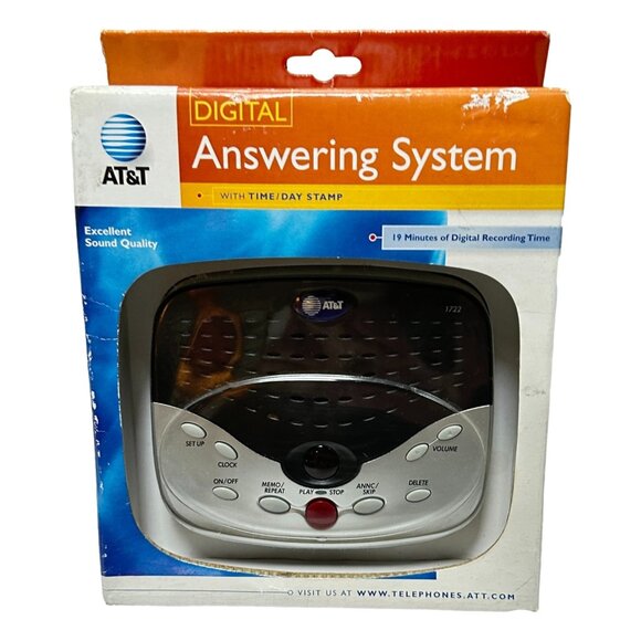 AT&T Digital Answering Machine 1722 Time and Day Stamp New - Picture 1 of 6